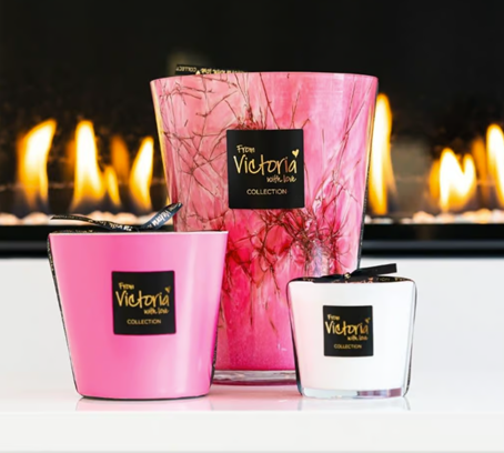 Marble Candle Pink