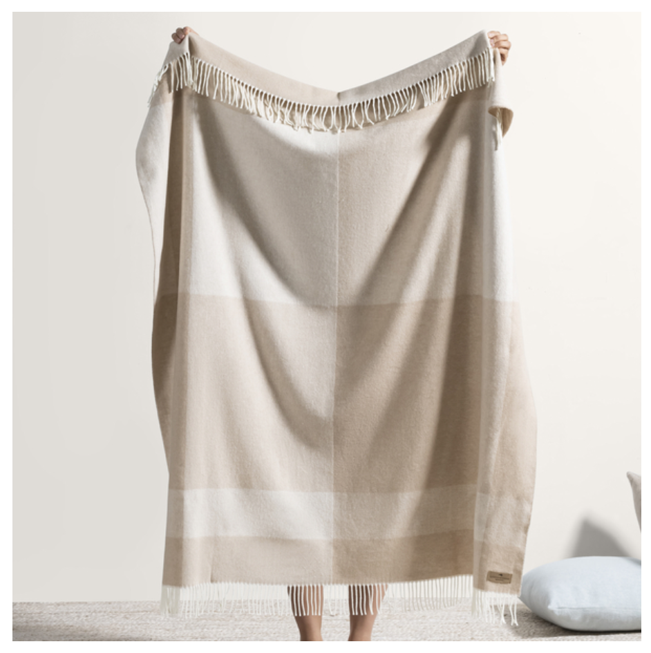 Dune Hampton Plaid Herringbone Throw