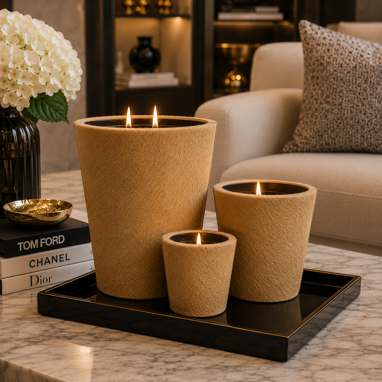 Hairy Candle Ligth Brown
