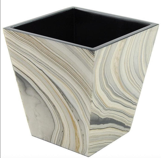 Tucson Handmade Paper Inlay w/Black Lacquer Bath Set