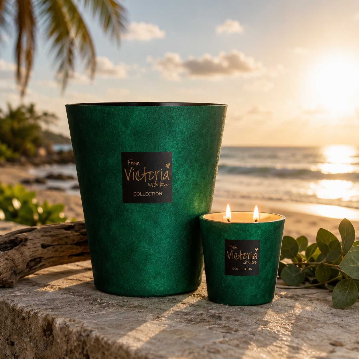 Velvet Green Candle