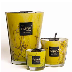 Marble Candle Yellow