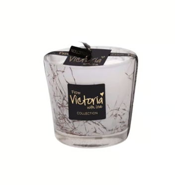 Marble Candle White