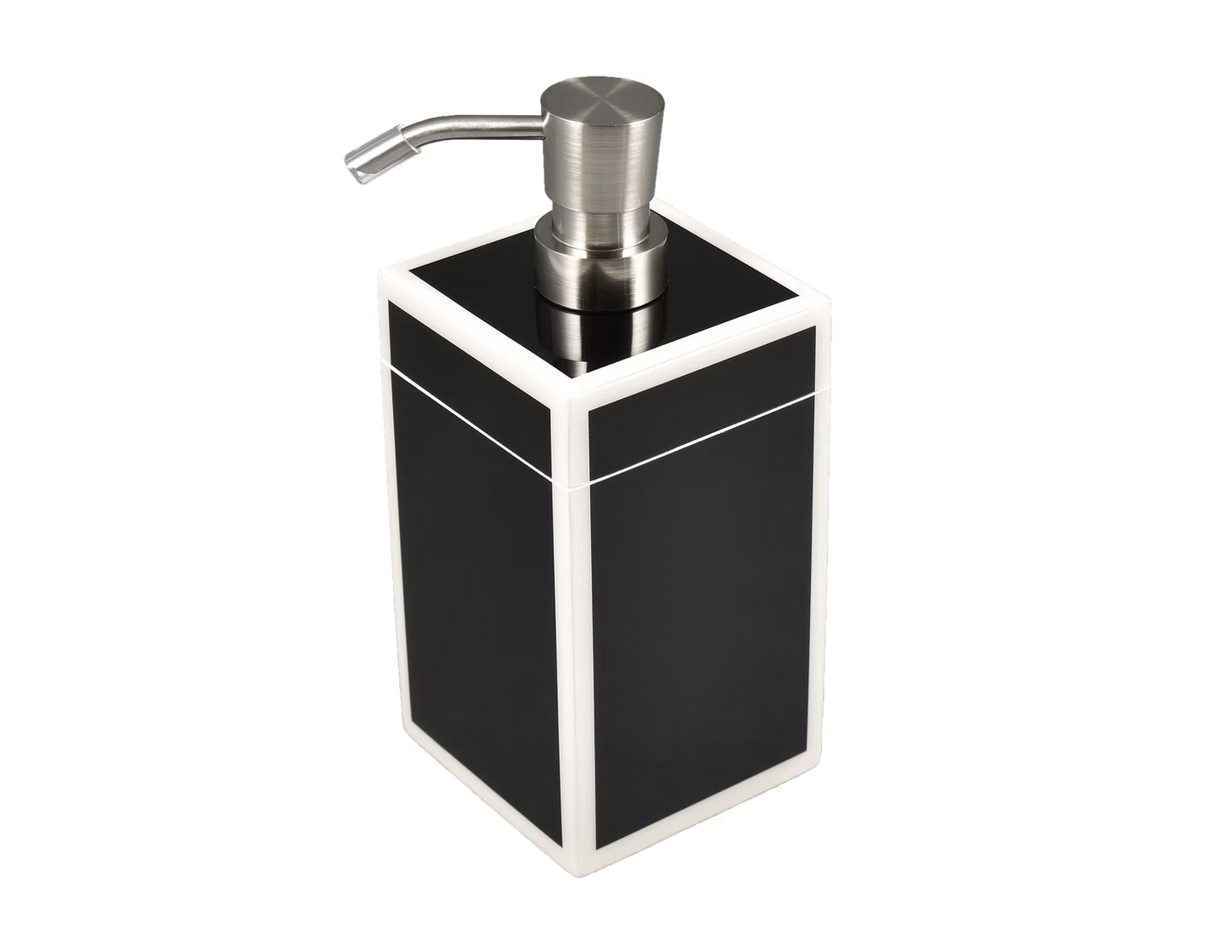 Black w/ White Trim Bath Set