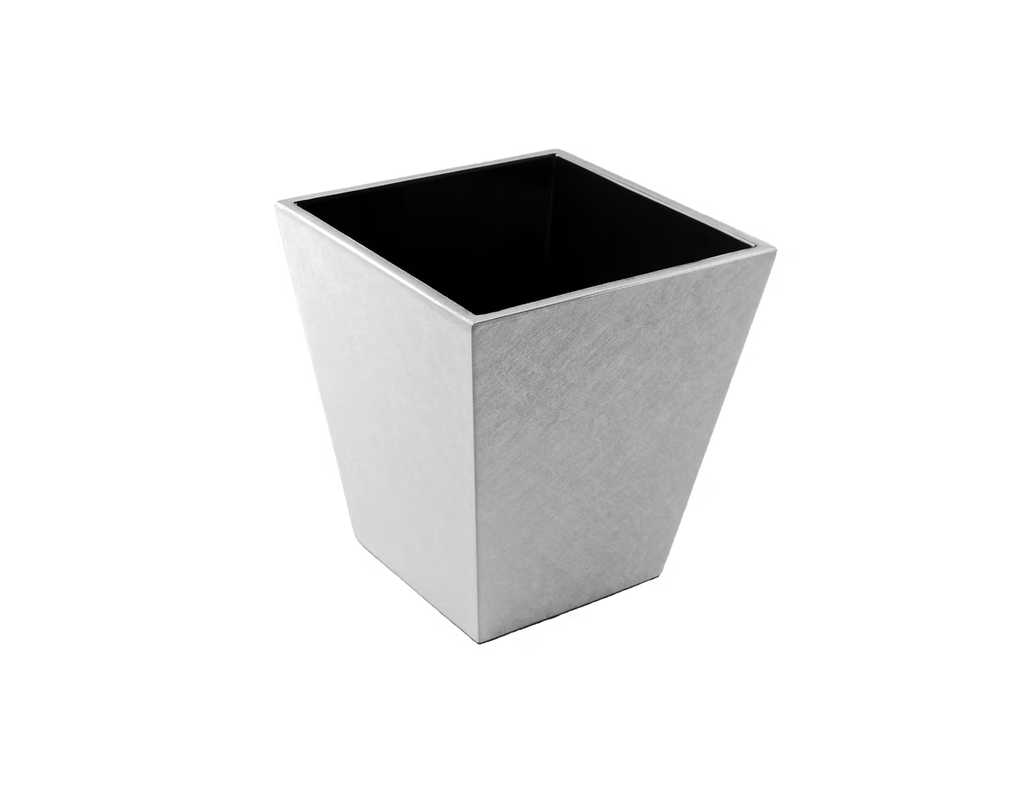 Shine Silver With Black Trim Bath Set