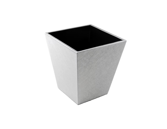 Shine Silver With Black Trim Bath Set