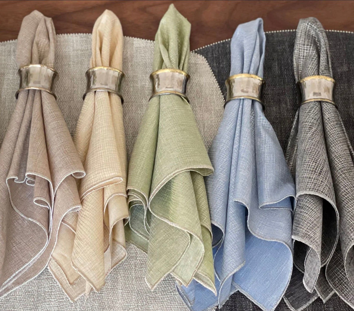 Glisten Metalic Napkins (set of 4)