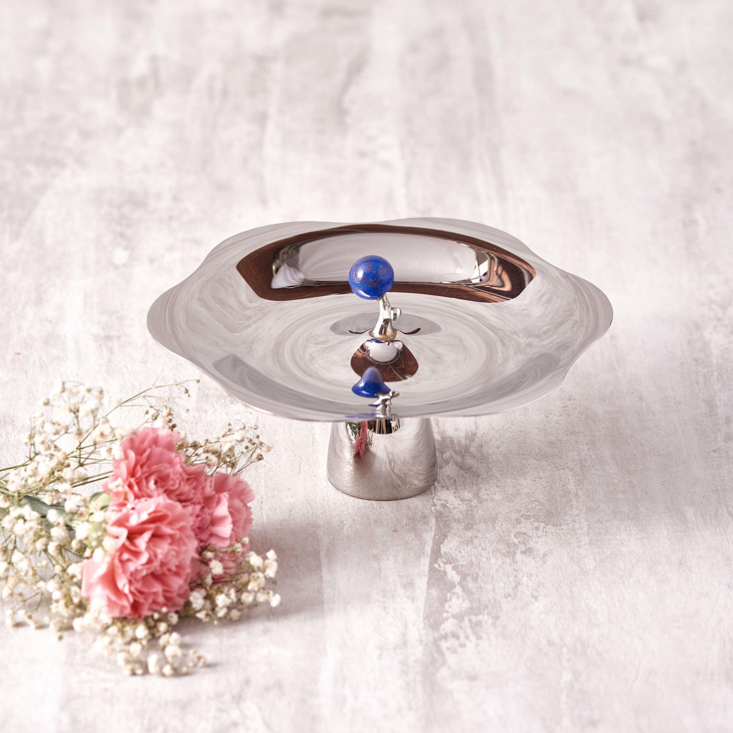 Blueberry Cookie Platter in Stainless Steel By Arttdinox