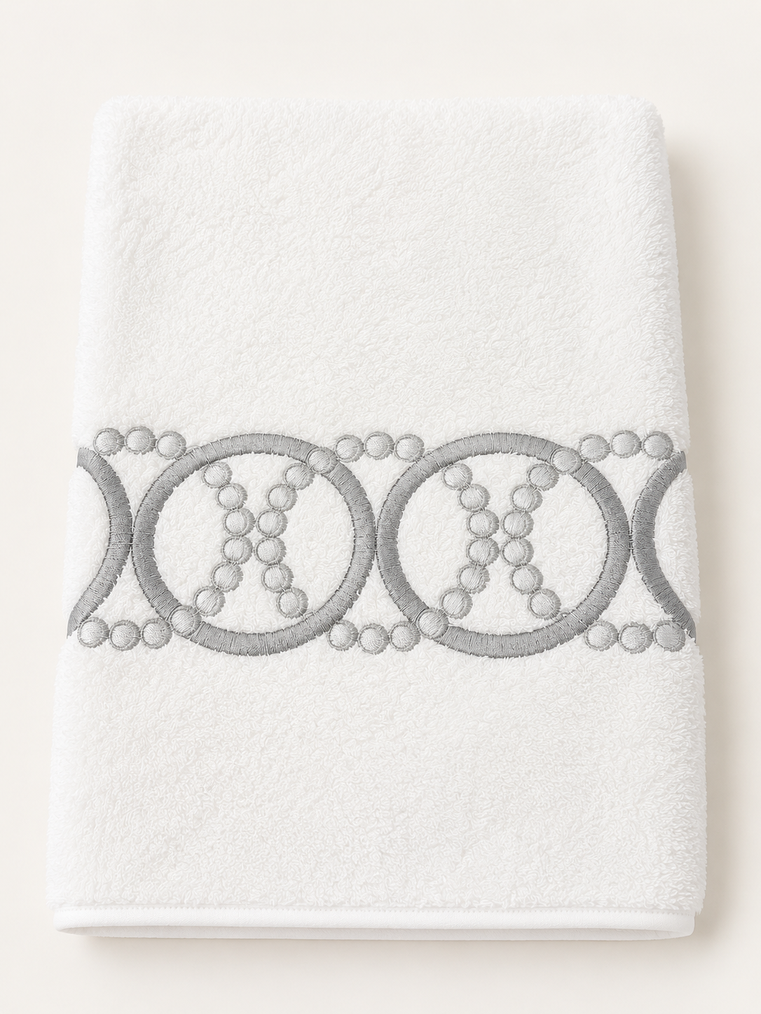 Pearl Embroidery Towel