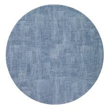 Luster Vinyl Round Placemats (Smoke) Set of 4