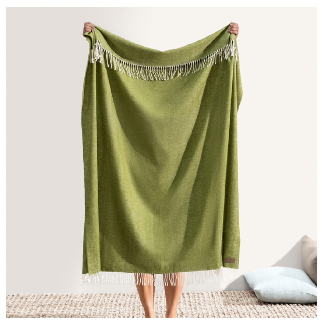 Fern Italian Herringbone Throw