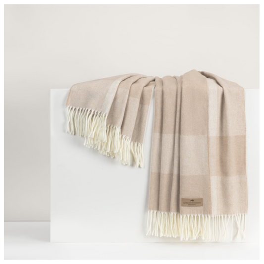 Dune Hampton Plaid Herringbone Throw
