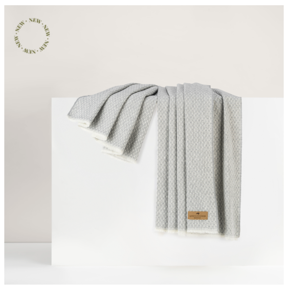 Light Gray Hudson Valley Throw