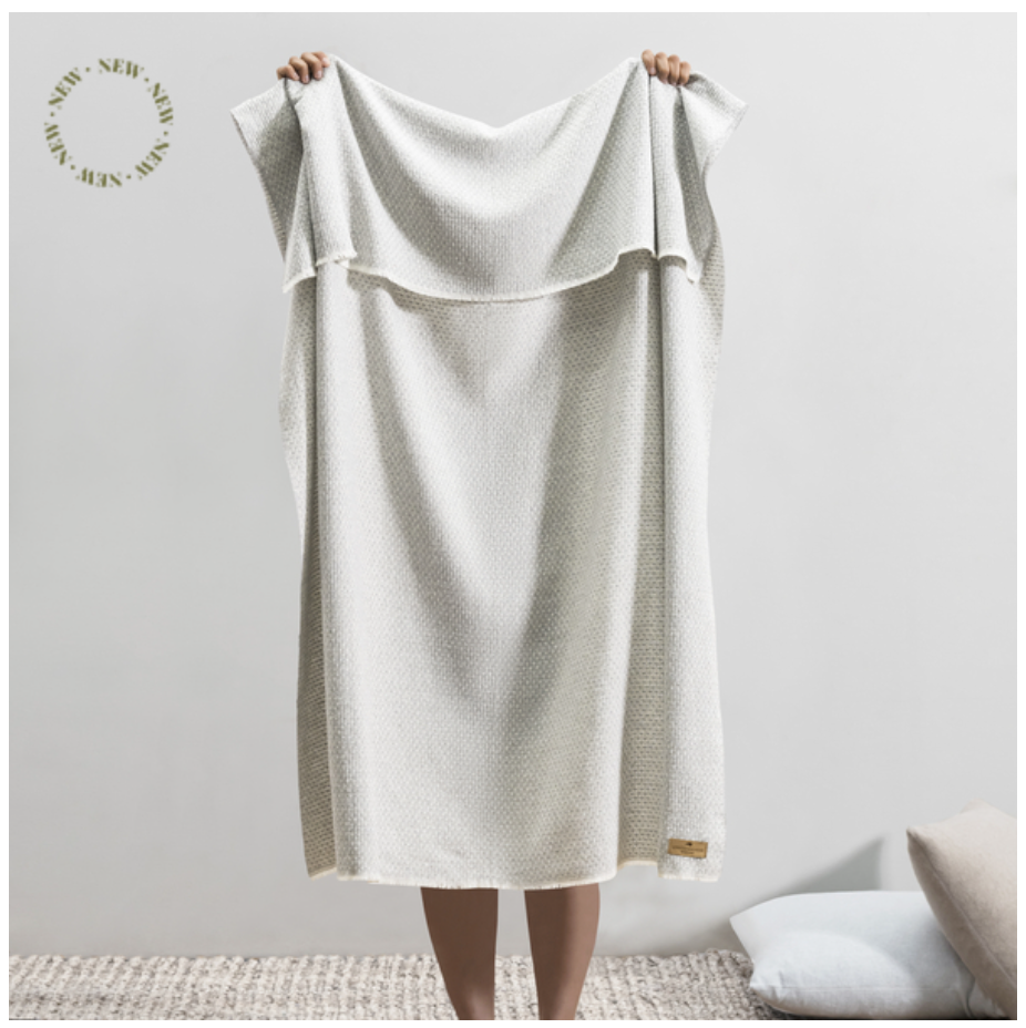 Light Gray Hudson Valley Throw