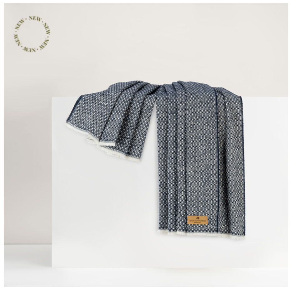 Navy Hudson Valley Throw