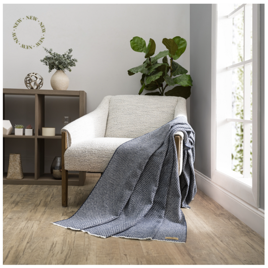Navy Hudson Valley Throw