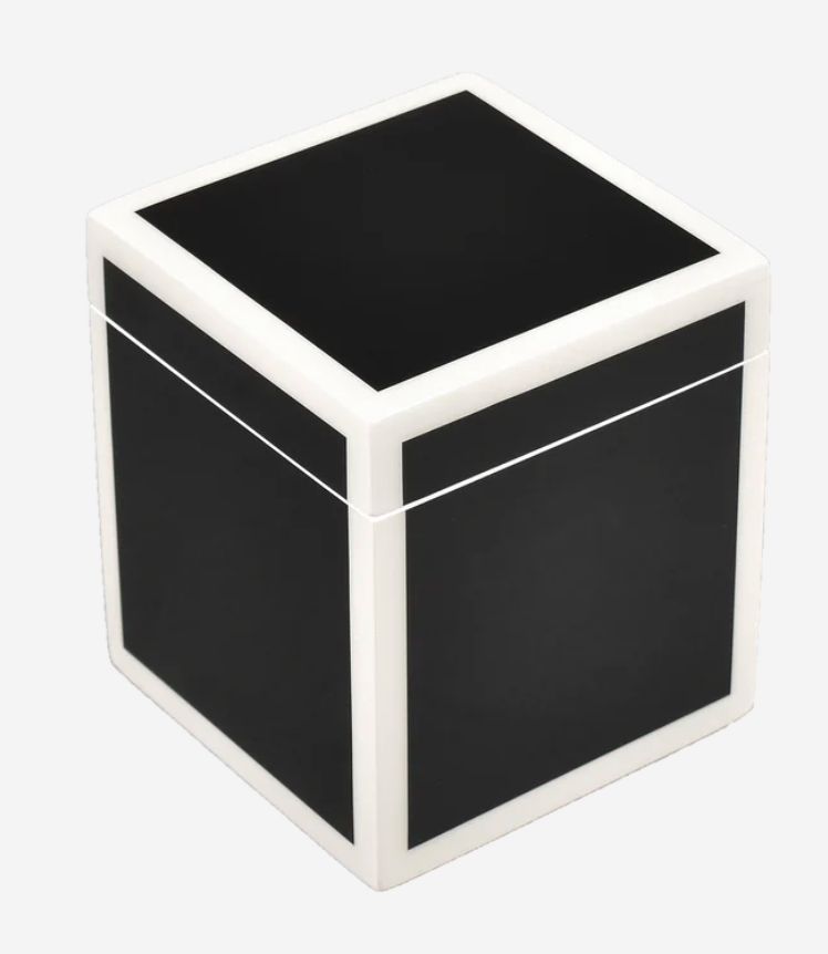Black w/ White Trim Bath Set