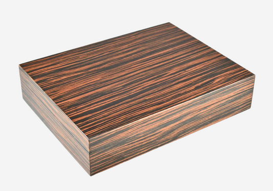 Macassar Ebony Inlay W/Black Lacquer Box