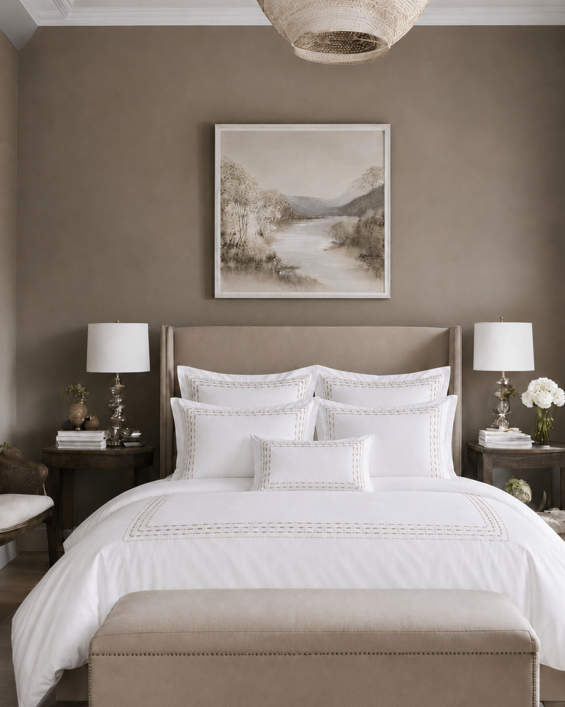 Bedding sheet and Duvet set SOL Embroidery