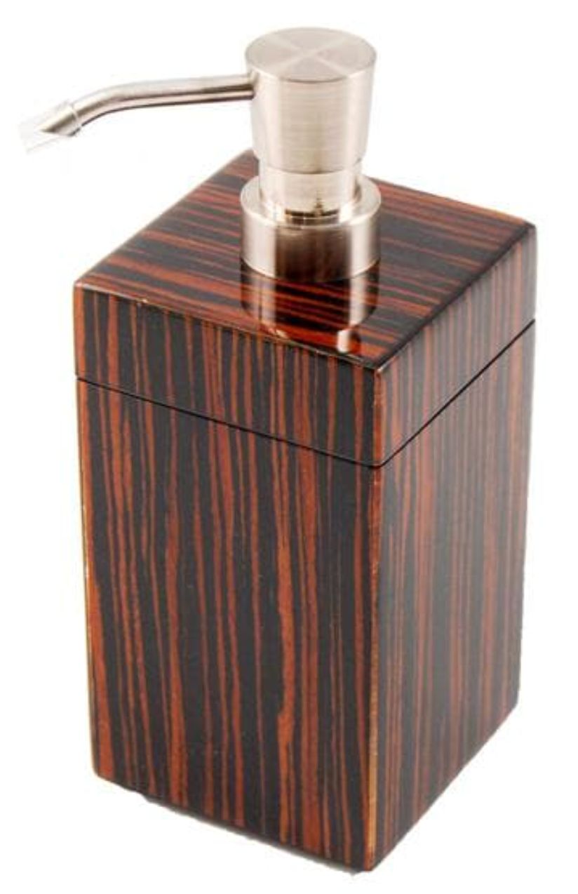 Macassar Ebony Inlay w/ Black Lacquer Bath Set