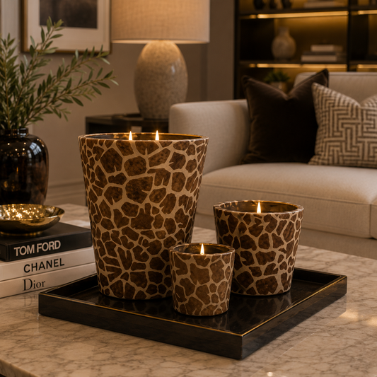 Hairy Candle Giraffe Brown