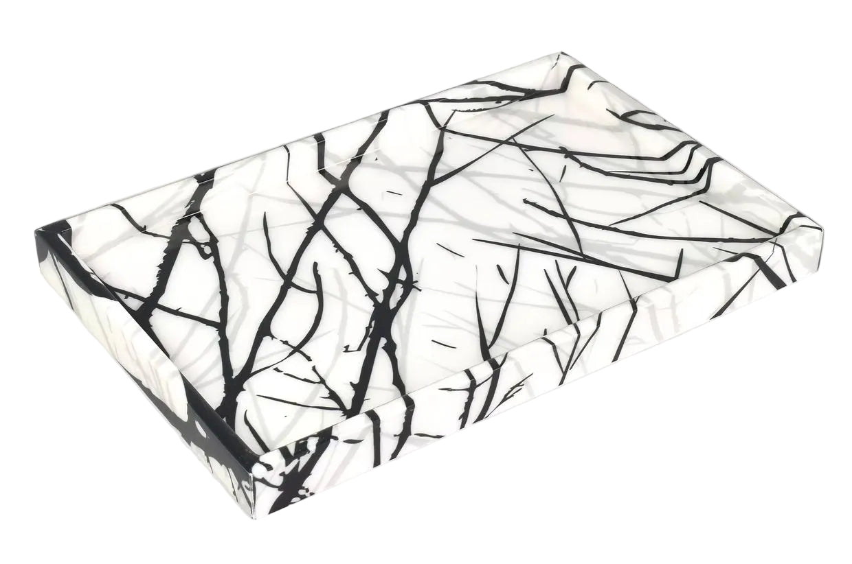 Naked Tree Fabric Inlay w/Lacquer Bath Set