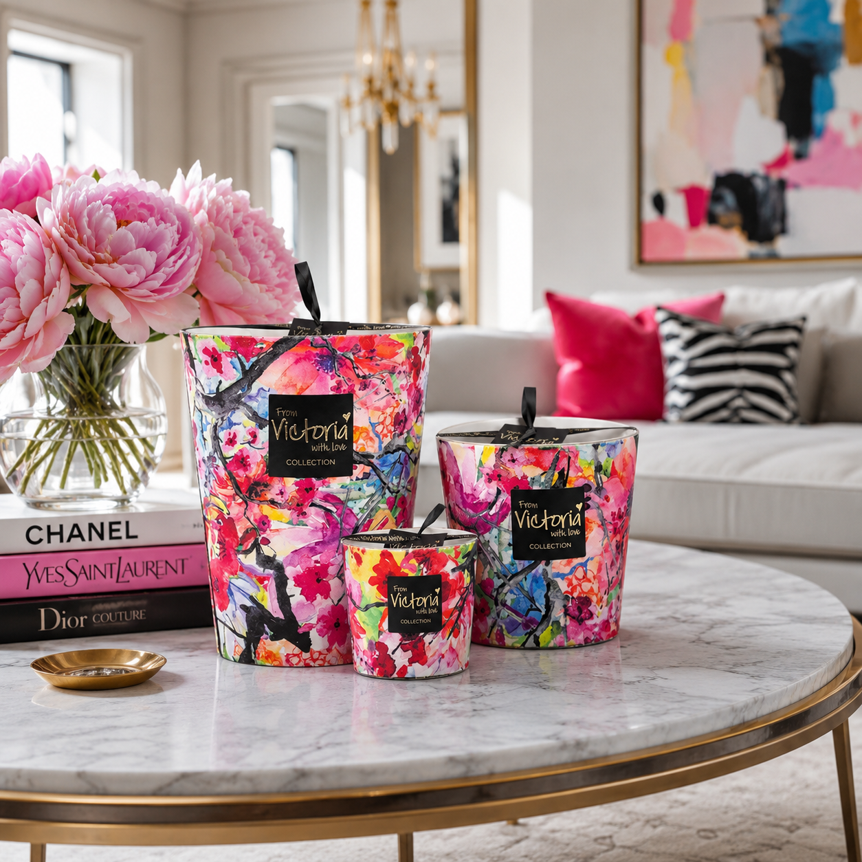 Velvet Flower Candle