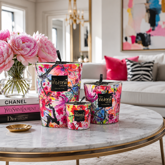 Velvet Flower Candle